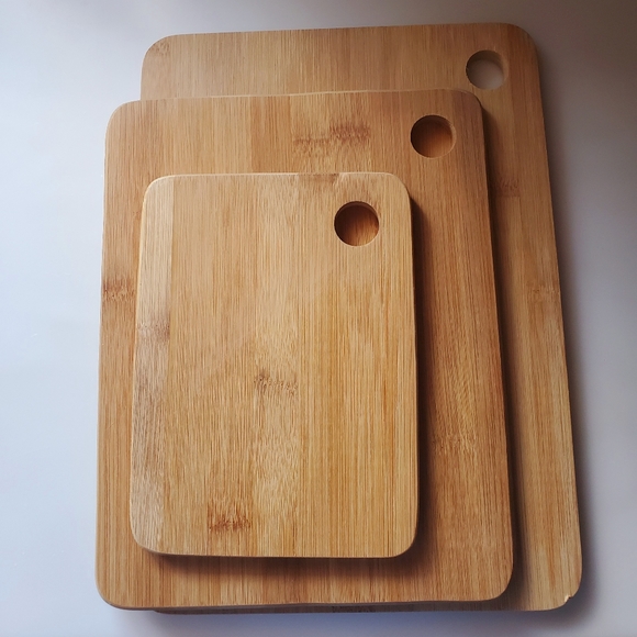 Eco-Friendly Bamboo Cutting Boards, Set of 3 - Picture 3 of 5
